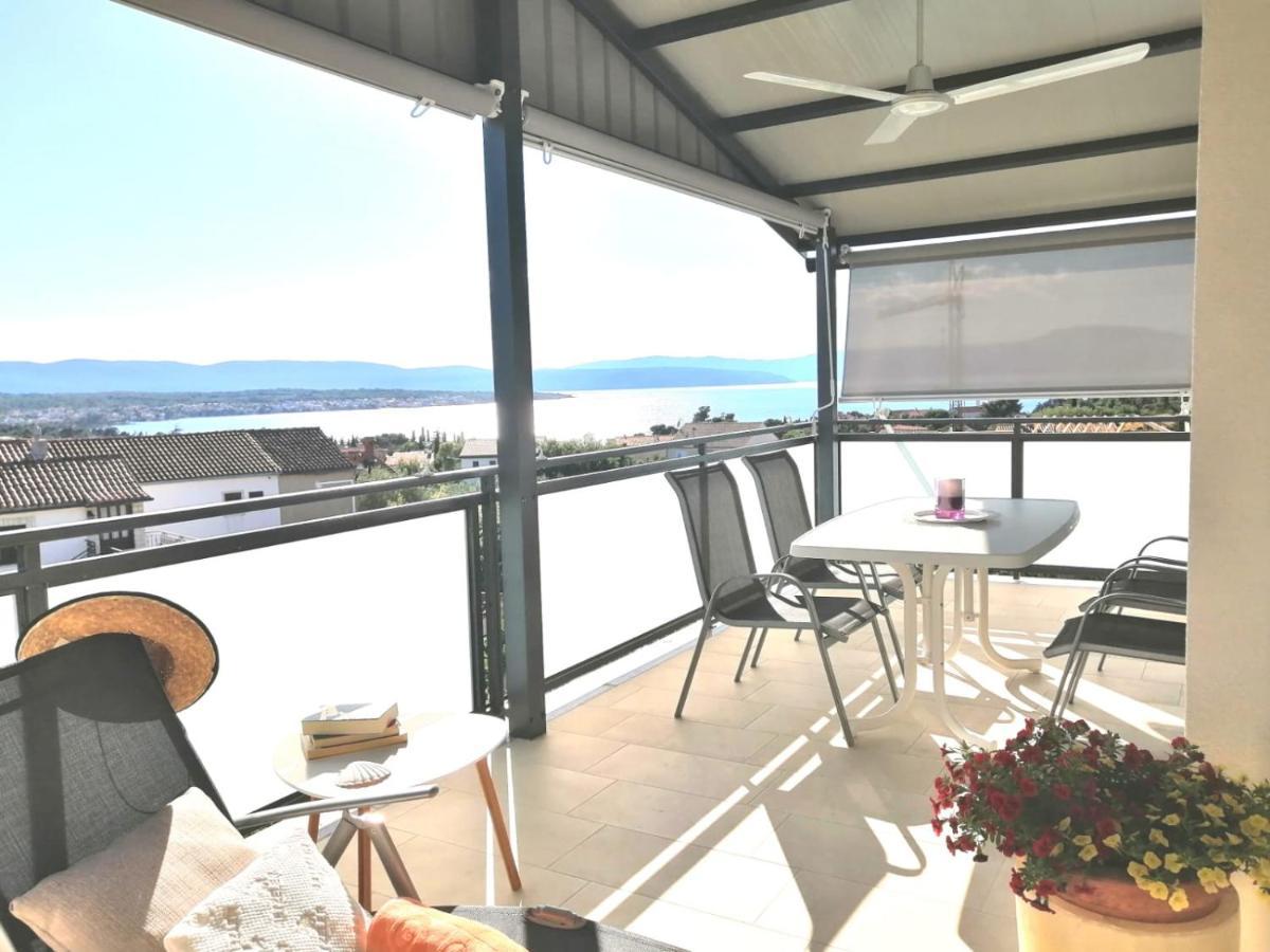 Lovely Sea View House In Malinska Island Krk Exterior foto